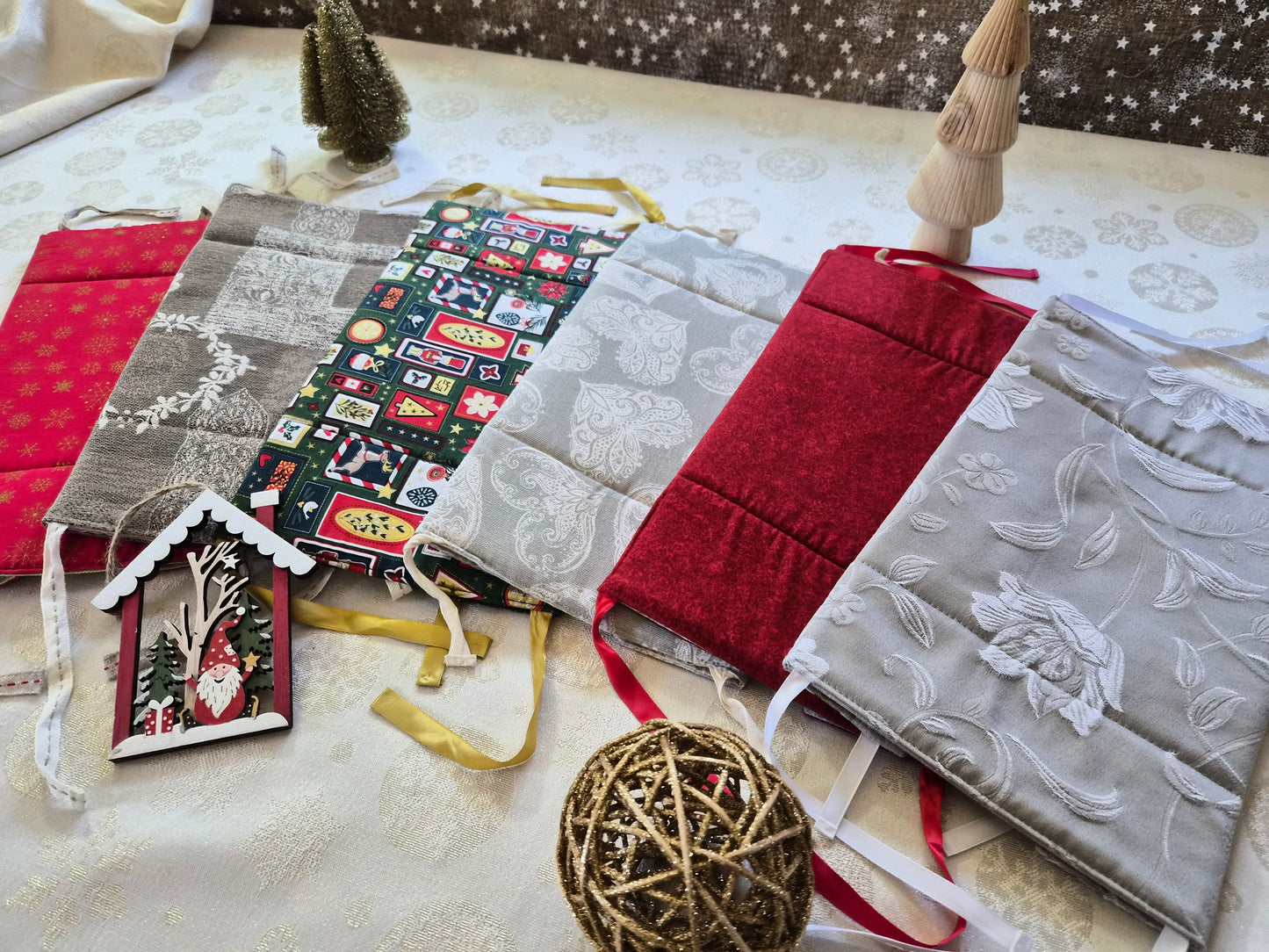 Panières réversibles en tissu