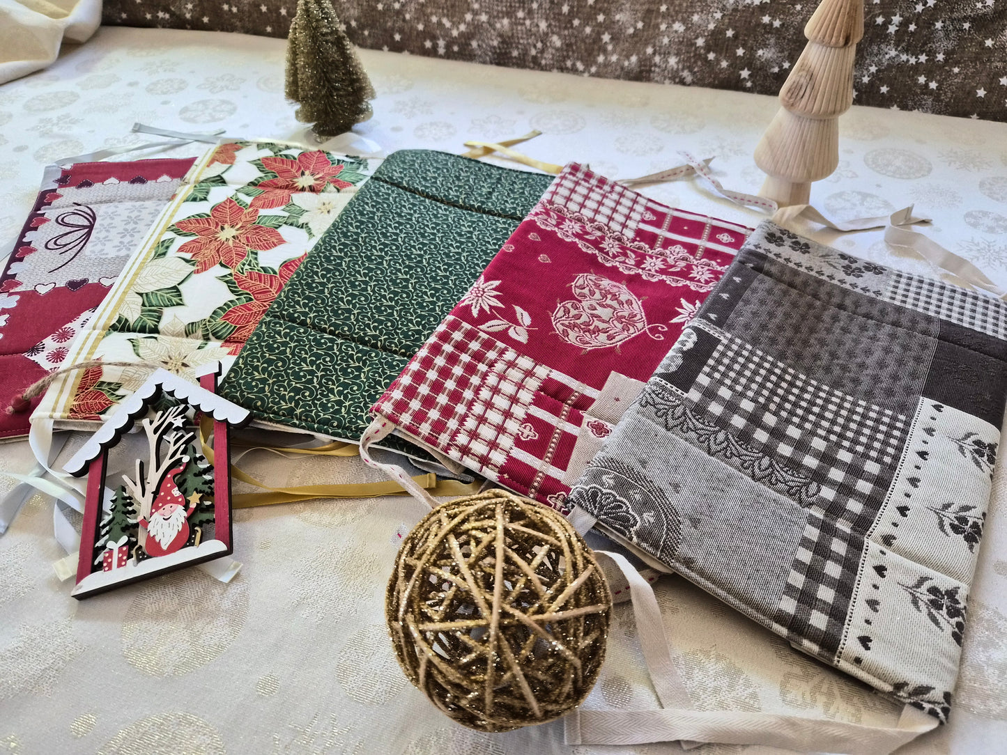 Panières réversibles en tissu
