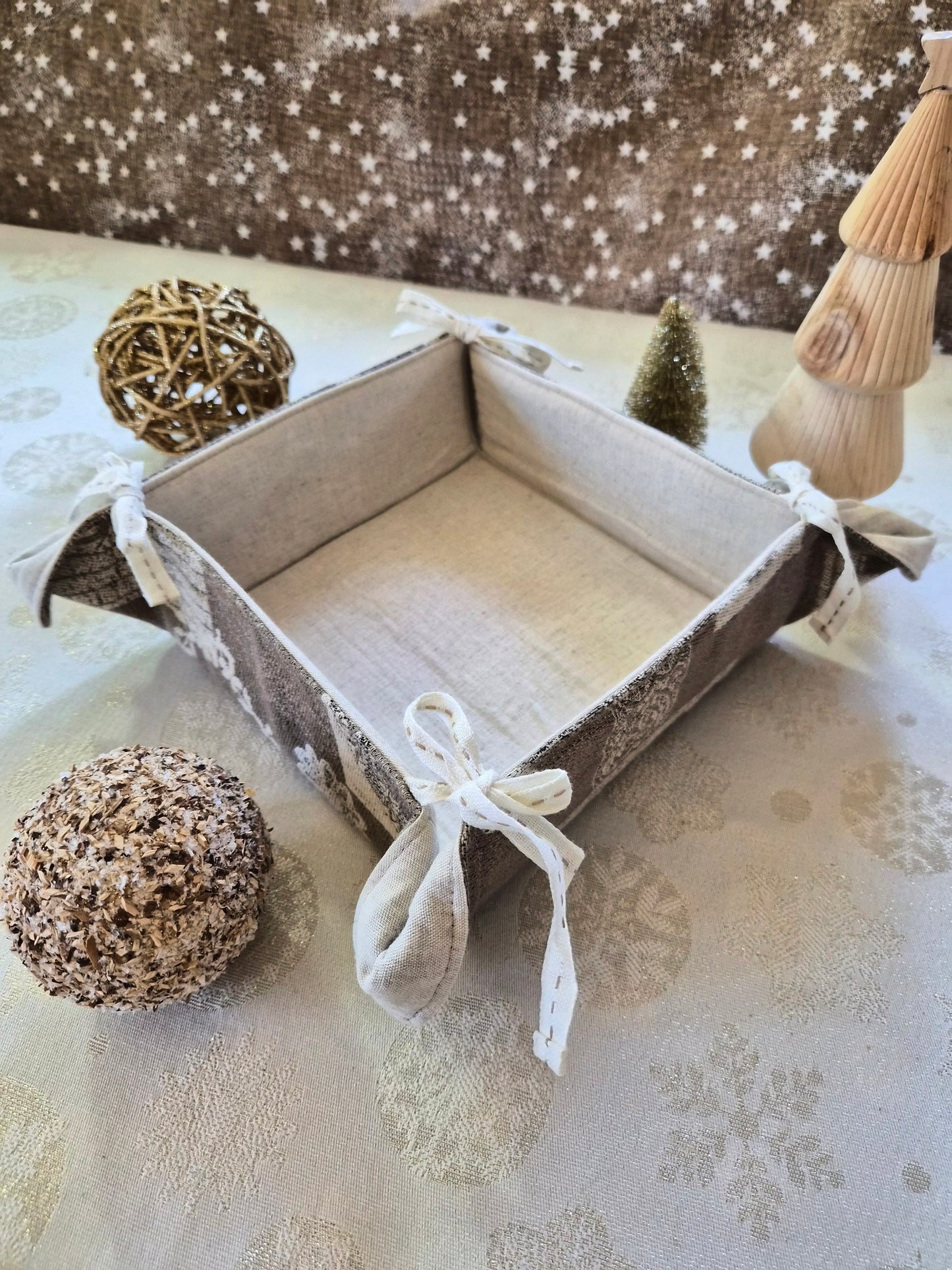 Panières réversibles en tissu