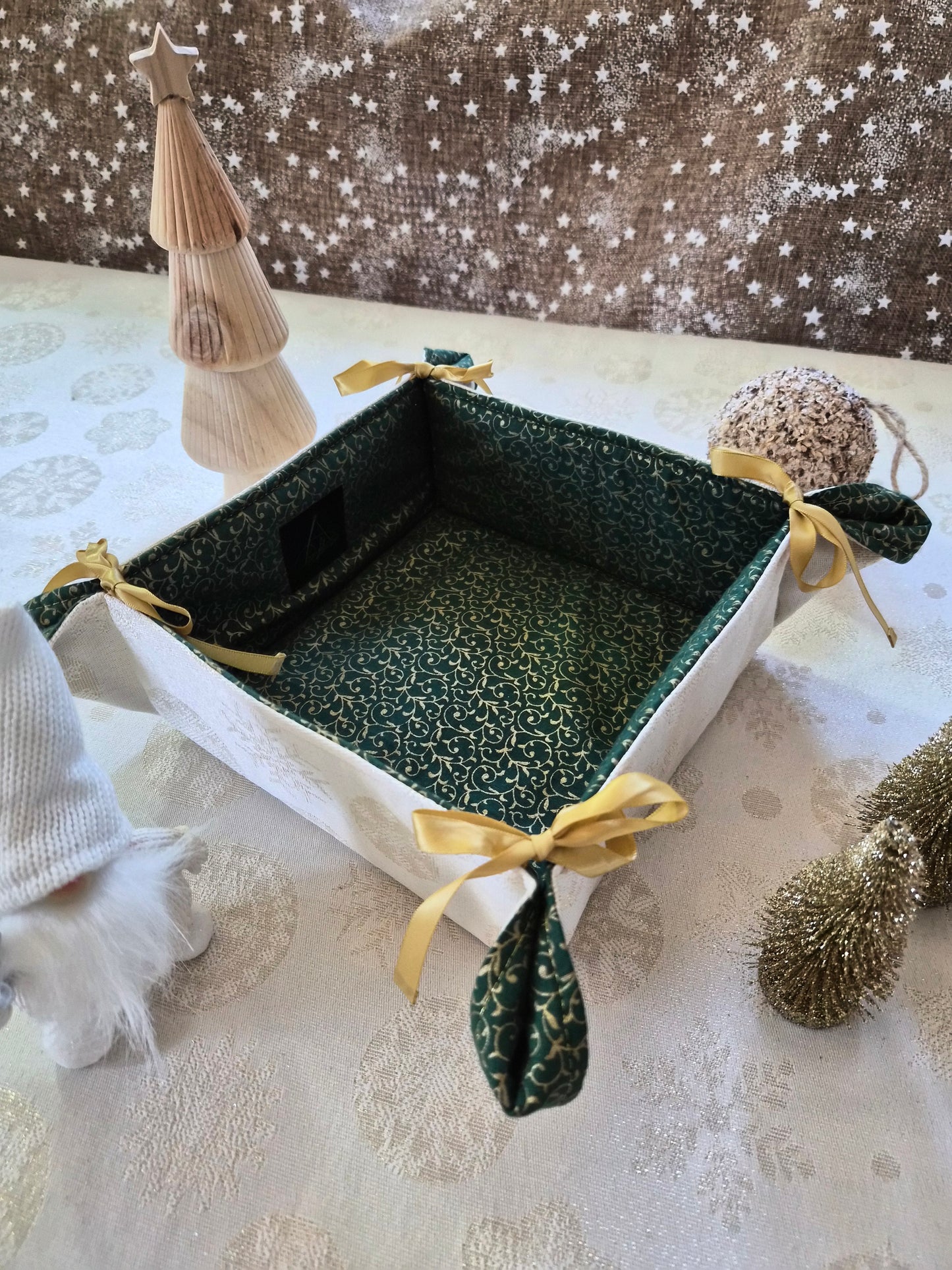 Panières réversibles en tissu