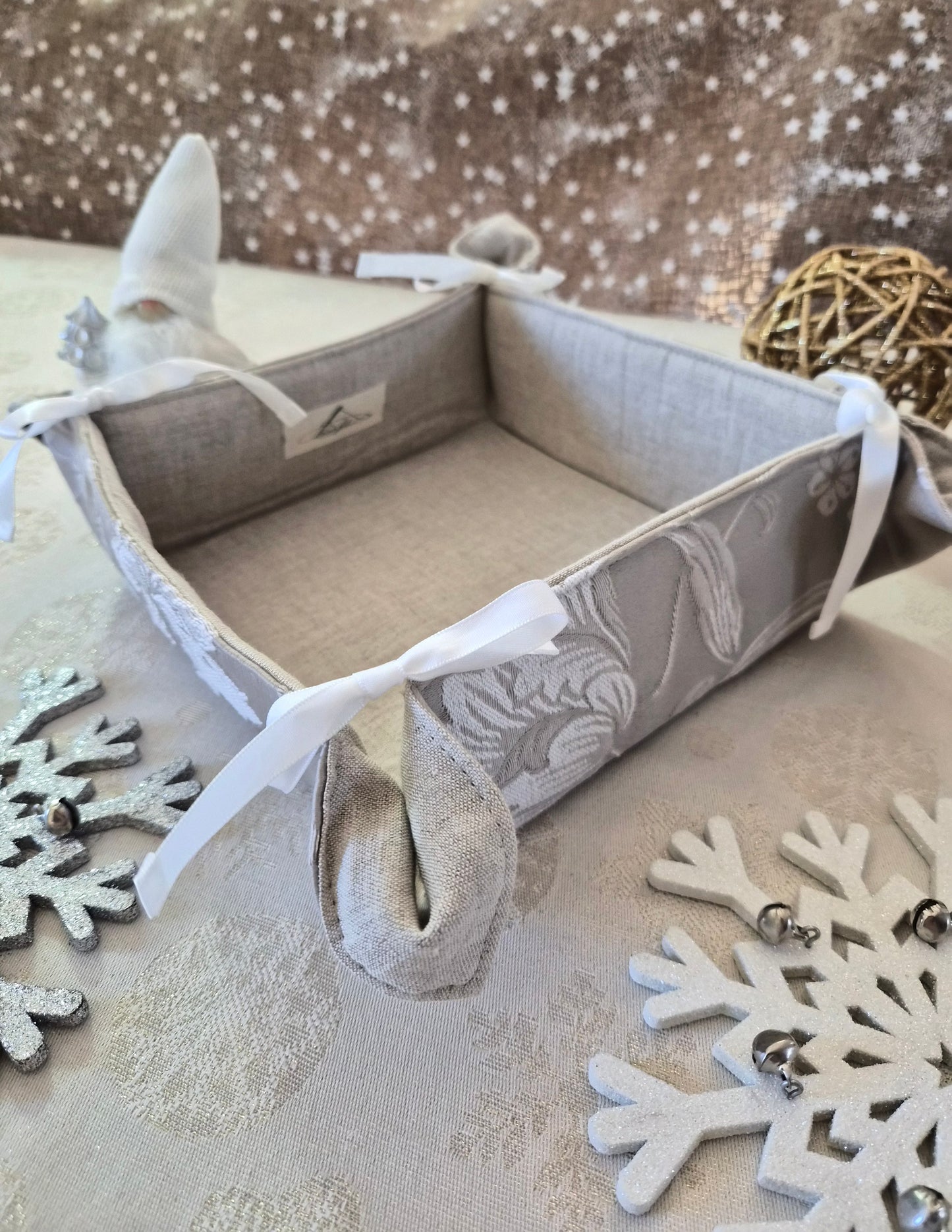 Panières réversibles en tissu