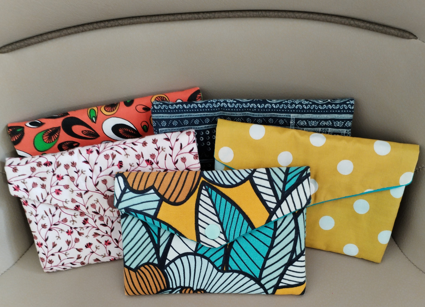 Pochette "portefeuille" double compartiment